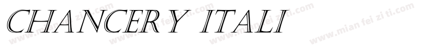 Chancery Itali字体转换